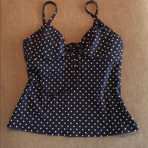 Land’s End navy blue swim top